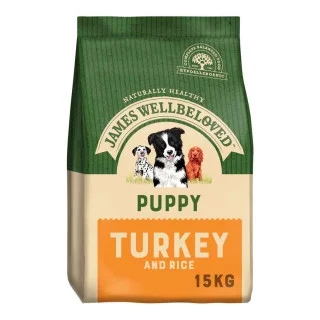 James Wellbeloved Puppy Food Turkey & Rice 15kg