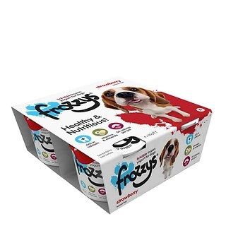 Frozzy's Strawberry Frozen Yoghurt, Dog Treat, 4x85g