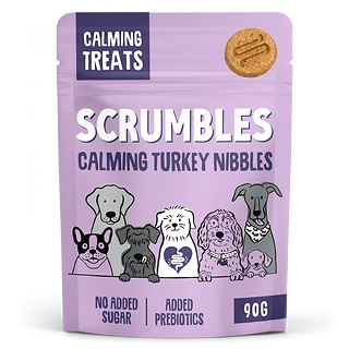 Scrumbles Turkey Nibbles: Calming Treats for Dogs 100g