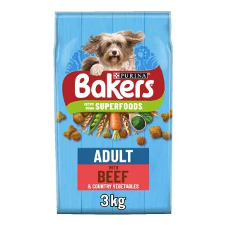 Bakers Adult Dog Food Beef with Country Vegetables 3kg