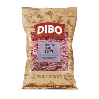 DIBO Free Flow Lamb & Offal Raw Dog Food 1kg