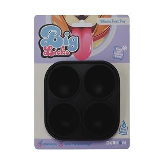 Big Licks Silicone Cube Dog Feeding Tray - Black