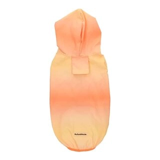 Rufus & Rosie Ombre Dog Orange Raincoat Large