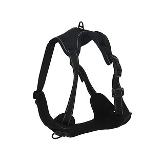Rufus & Rosie Adjustable Black Sports Dog Harness, Extra Large