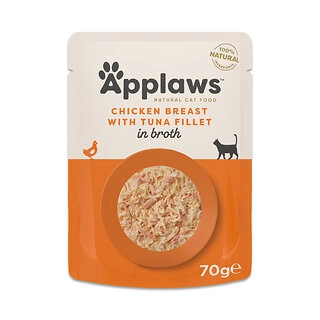 Applaws Cat Chicken with Tuna in Broth 70g Pouch