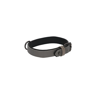 Rufus & Rosie Reflective Dog Collar, Large, Grey