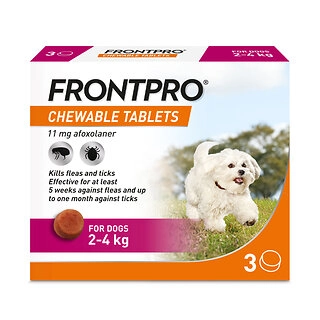 FRONTPRO® Chewable Tablets Flea & Tick Treatment for Dogs, 3 Pack