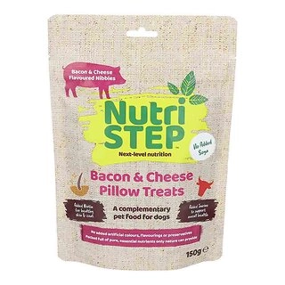 NutriSTEP Bacon & Cheese Dog Pillow Treats 150g