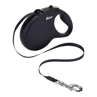 Flexi Classic Retractable Tape Large Dog Lead 5m - Black