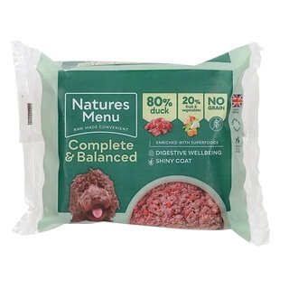Nature's Menu Duck 500 g 80/20 Raw Dog Food