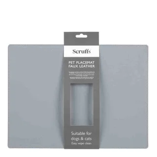 Scruffs Pet Placemat Faux Leather Dog Feeding Mat