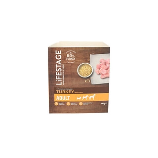 Lifestage Adult Turkey And Rice Dog Food 395g