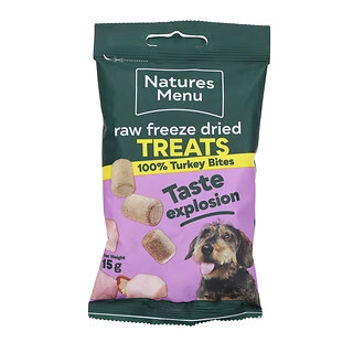 Natures Menu Freeze Dried Bites Turkey Raw Dog Food 15g