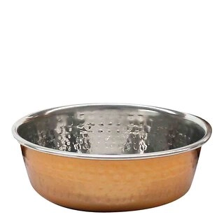 Rosewood Hammered Copper Pet Bowl  470ml | Dog Bowls and Feeding