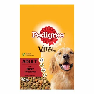Pedigree Dry Dog Food Vital with Beef and Vegetables 12kg