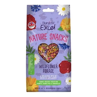 Excel Wildflower Forage, Small Pet Treats, 75g