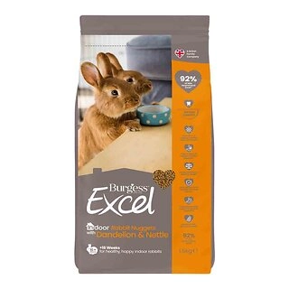 Excell Burgess Indoor Rabbit Nuggets, Rabbit Food, 1.5kg
