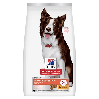 Hill's Science Plan Perfect Digestion Medium Adult 1+ Dry Dog Food With Chicken & Brown Rice 14kg