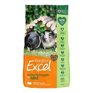 Burgess Excel Guinea Pig Nuggets with Mint, 3kg