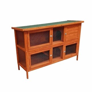 Petsource Wooden Double Hutch