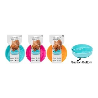 Rufus & Rosie 2 Section Dog Slow Feeder & Lick Bowl