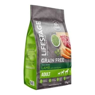 Lifestage Grain Free Adult Dry Dog Food, Lamb & Potato, 12kg