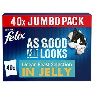 Felix As Good As it Looks Ocean Feasts Wet Cat Food 40x85g