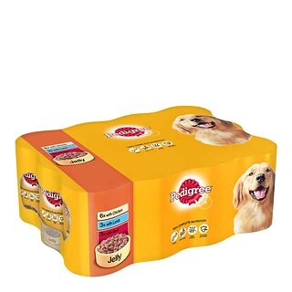 Pedigree Dog Food Tins Mixed Selection in Jelly 12x385g