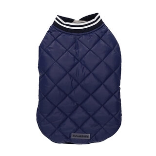 Rufus & Rosie Navy Quilted Sports Dog Jacket, M