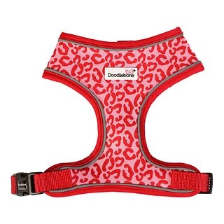 Doodlebone Airmesh Ruby Leopard Dog Harness 1