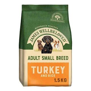 James Wellbeloved Small Breed Adult Turkey & Rice 1.5kg