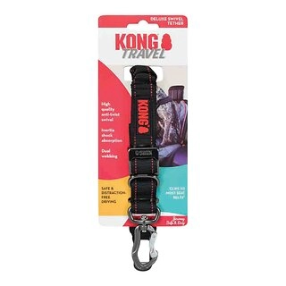 Kong Travel Deluxe Swivel Tether, Dog Seat Belt