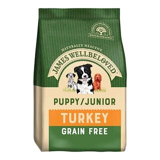 James Wellbeloved Puppy Food Turkey & Vegetable Grain Free 1.5kg