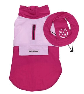 Rufus & Rosie Purple Raincoat & Hat Small