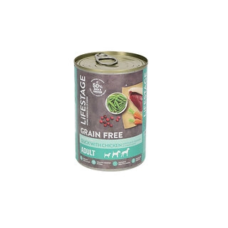 Lifestage Duck And Chicken with Vegetables Dog Food Can 390g