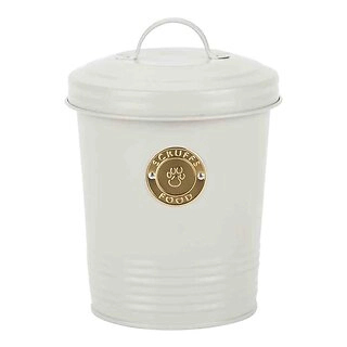 Scruffs Cantina 2L Steel Storage Pet Treat Canister Light Grey