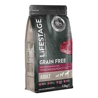 Lifestage Grain Free Dog Food Venison, Salmon and Sweet Potato 1.5kg
