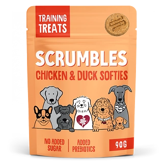 Scrumbles Softies Training Treats for Dogs Chicken and Duck 90g