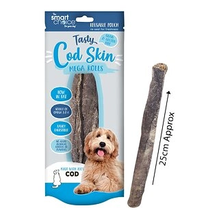 Smart Choice Large Cod Skin Roll Dog Treat 3 Pack 90g