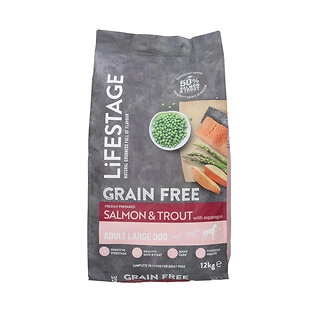 Lifestage Grain Free Dog Food Salmon & Trout with Asparagus 12kg
