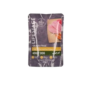 Lifestage Chicken Breast Fillets with Tuna & Sweet Potato in Jelly Dog Food 100g