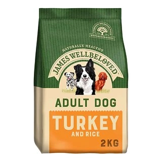 James Wellbeloved Adult Turkey & Rice Dry Dog Food, 2kg