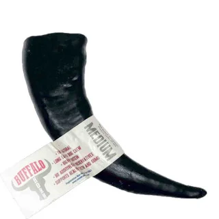 Naw Buffalo Horn Natural Dog Chew, Medium