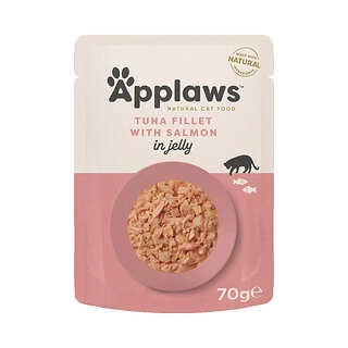 Applaws Natural Adult Wet Cat Food Tuna Fillet with Salmon in Jelly Pouch 70g