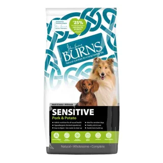 Burns Sensitive Dog Food with Pork 12kg