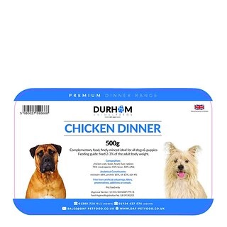 Durham Dog Food Chicken Dinner, 500g