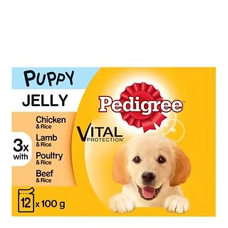 Pedigree Pouch Puppy Food in Jelly 12x100g